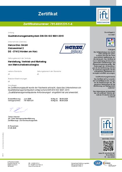 Vorschau: DIN EN ISO 9001:2015 – ift Rosenheim